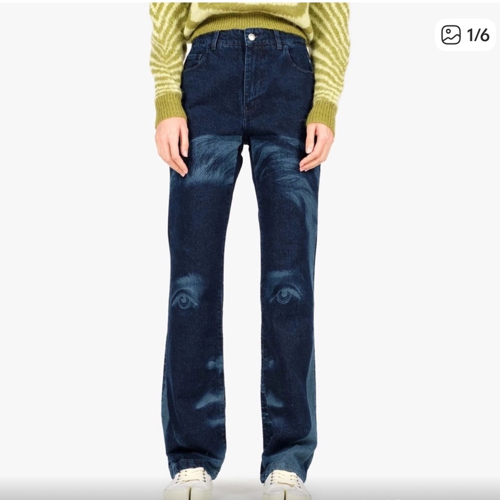 Paloma Wool Blue Artistic Women Jeans